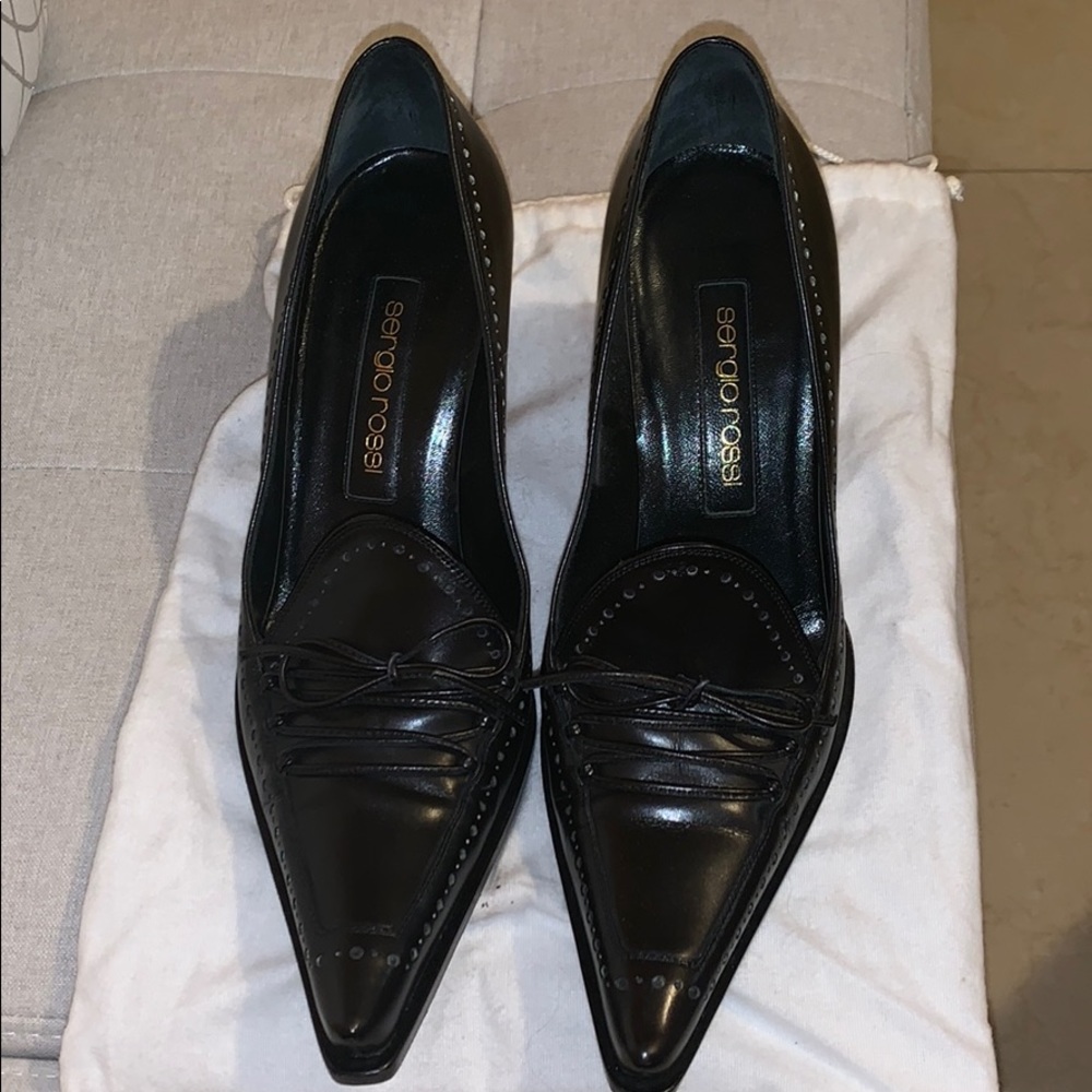 Sergio Rossi pointed short heels